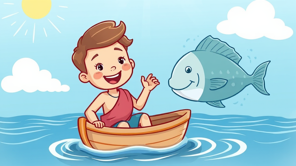 Jonah inside the big fish’s belly during his ocean adventure.